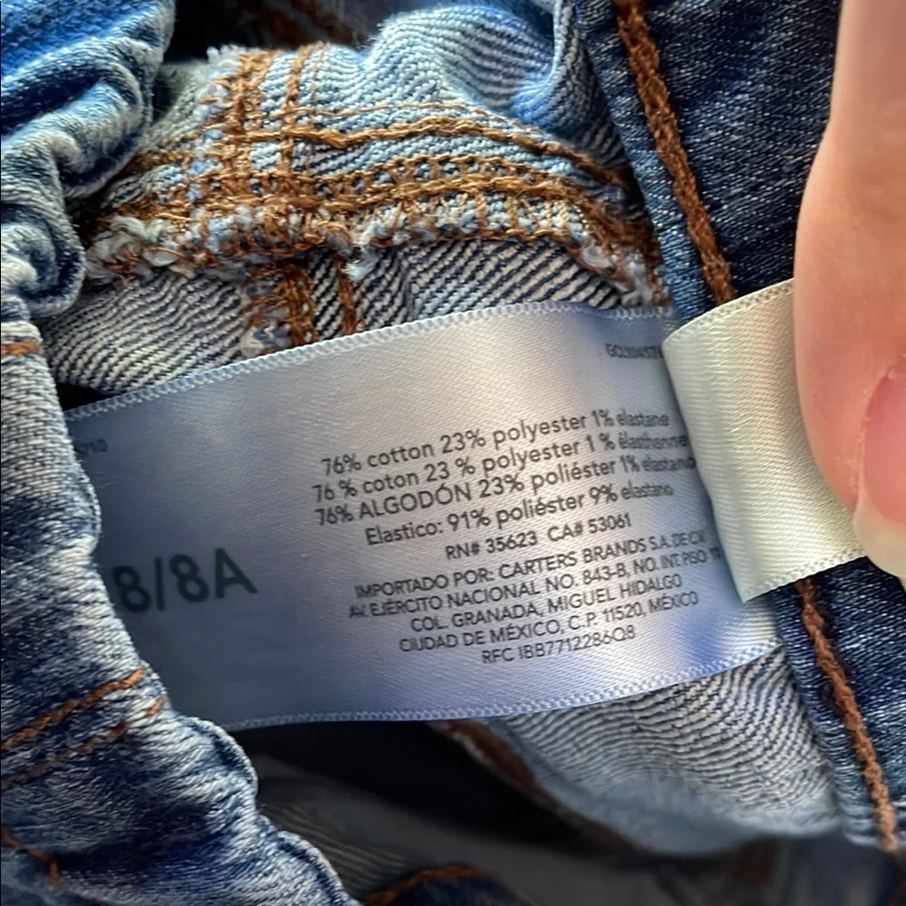 OSHKOSH B’GOSH UEC Girls Size 8 Blue Jean Jeggings Elastic Waist